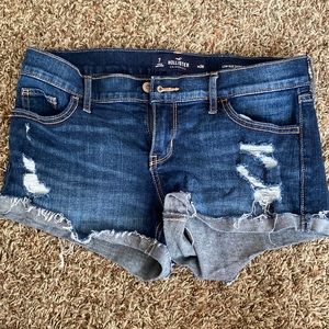 low rise short short jean shorts